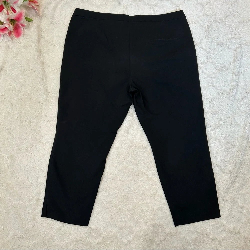 H&M - Black Slim Ankle Capri Formal Dress Pants 18 - Picture 3 of 12